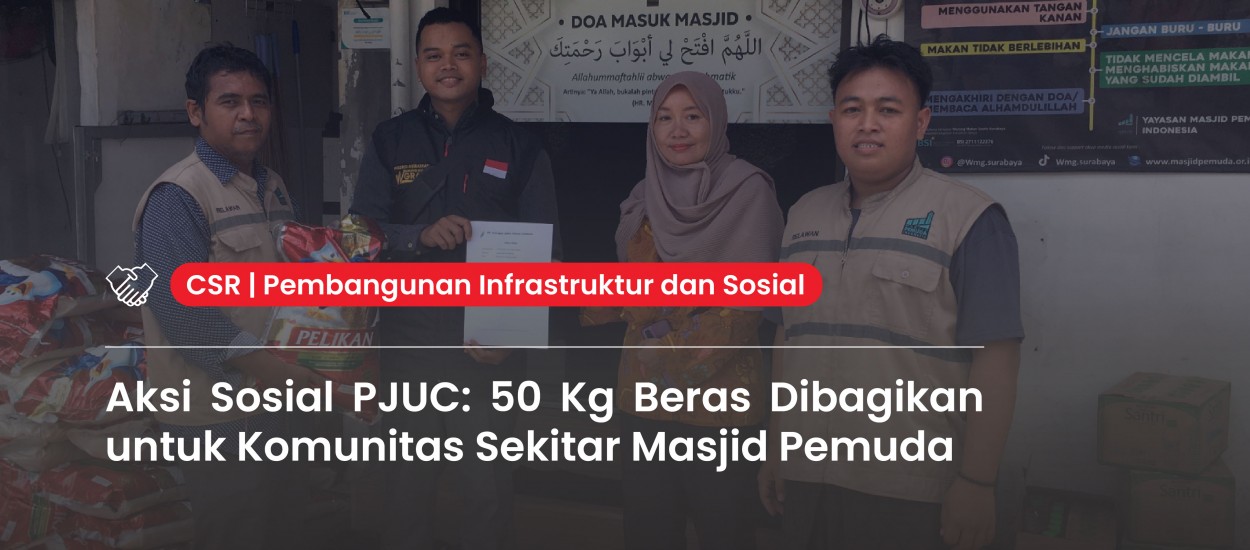 PJUC's Social Action: 50 Kg of Rice Distributed to the Community Around Pemuda Mosque