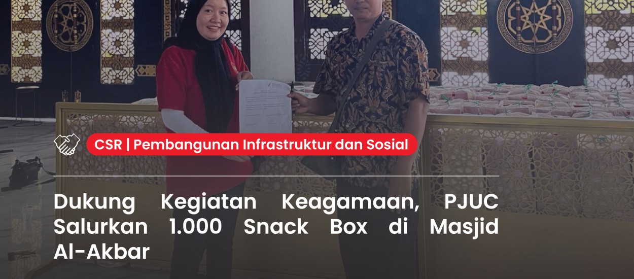 Supporting Religious Activities, PJUC Distributes 1,000 Snack Boxes at Al-Akbar Mosque