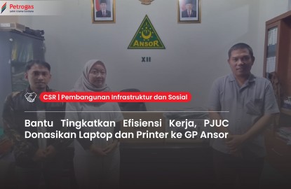Supporting Work Efficiency, PJUC Donates Laptop and Printer to GP Ansor