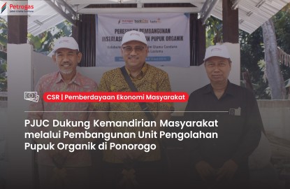 PJUC Dukung Kemandirian Masyarakat melalui Pembangunan Unit Pengolahan Pupuk Organik di Ponorogo
