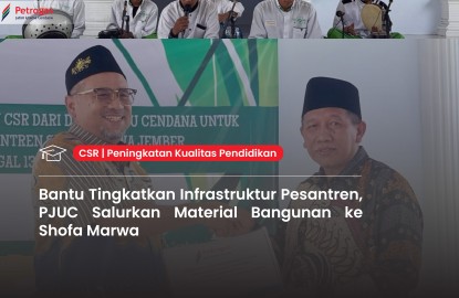 Boosting Pesantren Infrastructure, PJUC Distributes Building Materials to Shofa Marwa