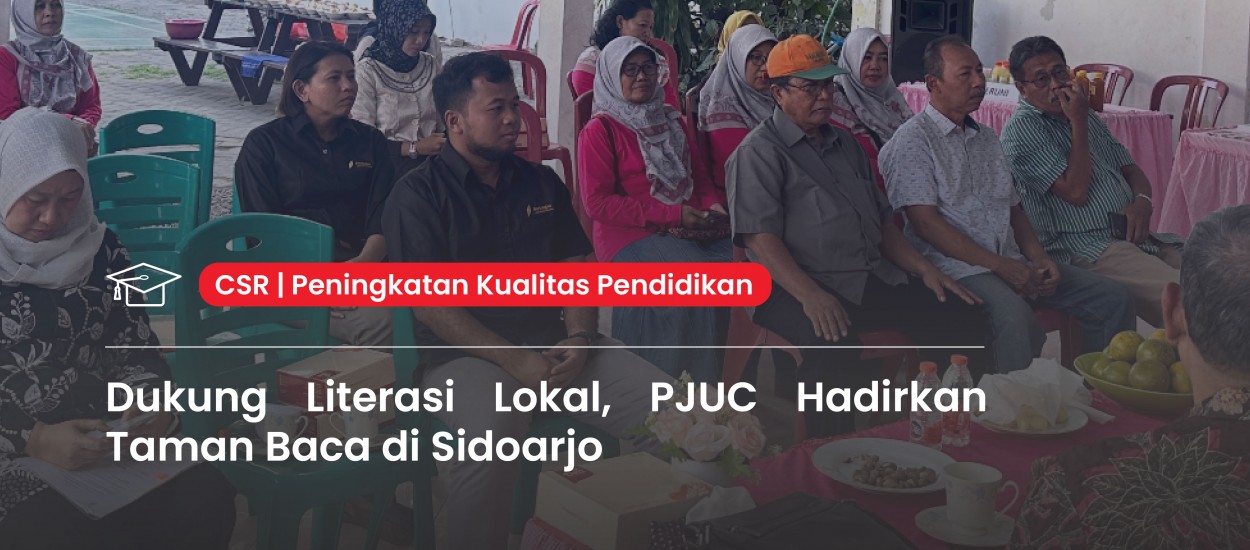 Supporting Local Literacy, PJUC Establishes a Reading Garden in Sidoarjo