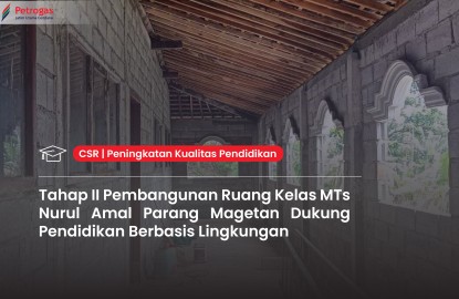Phase II Classroom Construction at MTs Nurul Amal Parang Magetan Supports Environment-Based Education